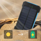20000mAh Zonne-oplader Waterdichte Power Bank Extern