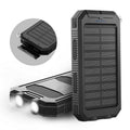 20000mAh Zonne-oplader Waterdichte Power Bank Extern