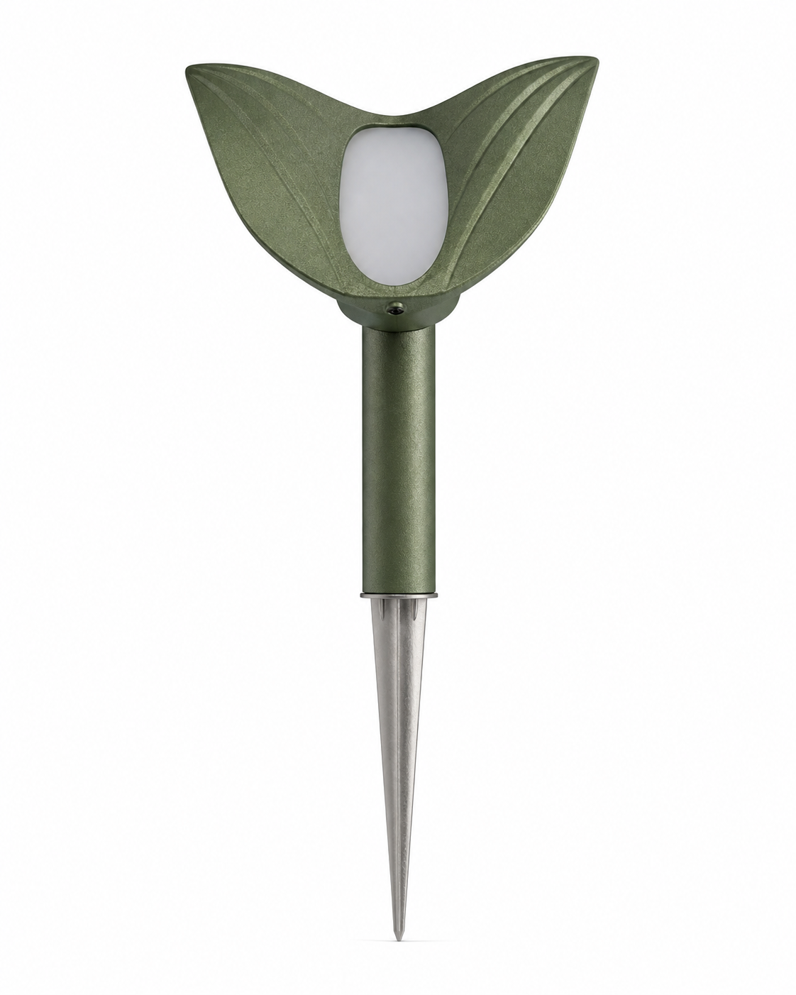 Lampada da Giardino con Picchetto e Design Ispirato alle Foglie