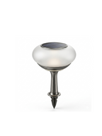 Lampe solaire de jardin avec diffuseur sphérique opaque
