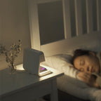 Lampe de chevet | LED à intensité variable avec recharge sans fil et réveil numérique