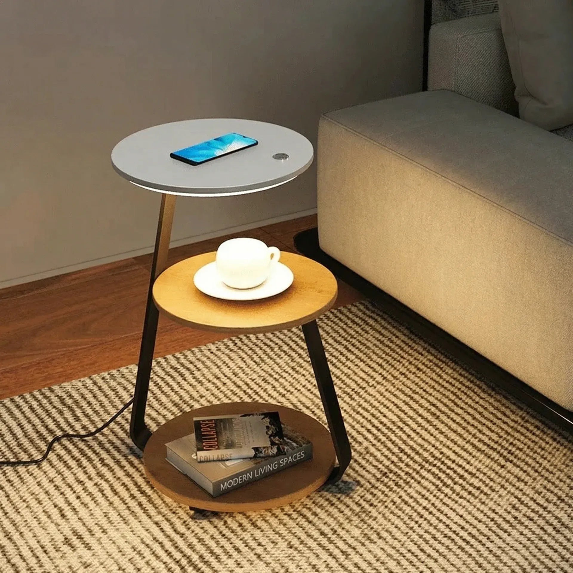 Artis Tavolo | Caricabatterie Wireless, Illuminazione Ambientale