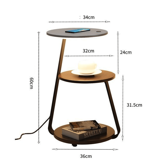 Artis Tavolo | Caricabatterie Wireless, Illuminazione Ambientale