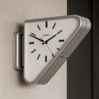 Aurelian Orologio da Parete | Design Moderno Doppio Triangolo in Metallo Grande