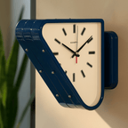 Aurelian Orologio da Parete | Design Moderno Doppio Triangolo in Metallo Grande