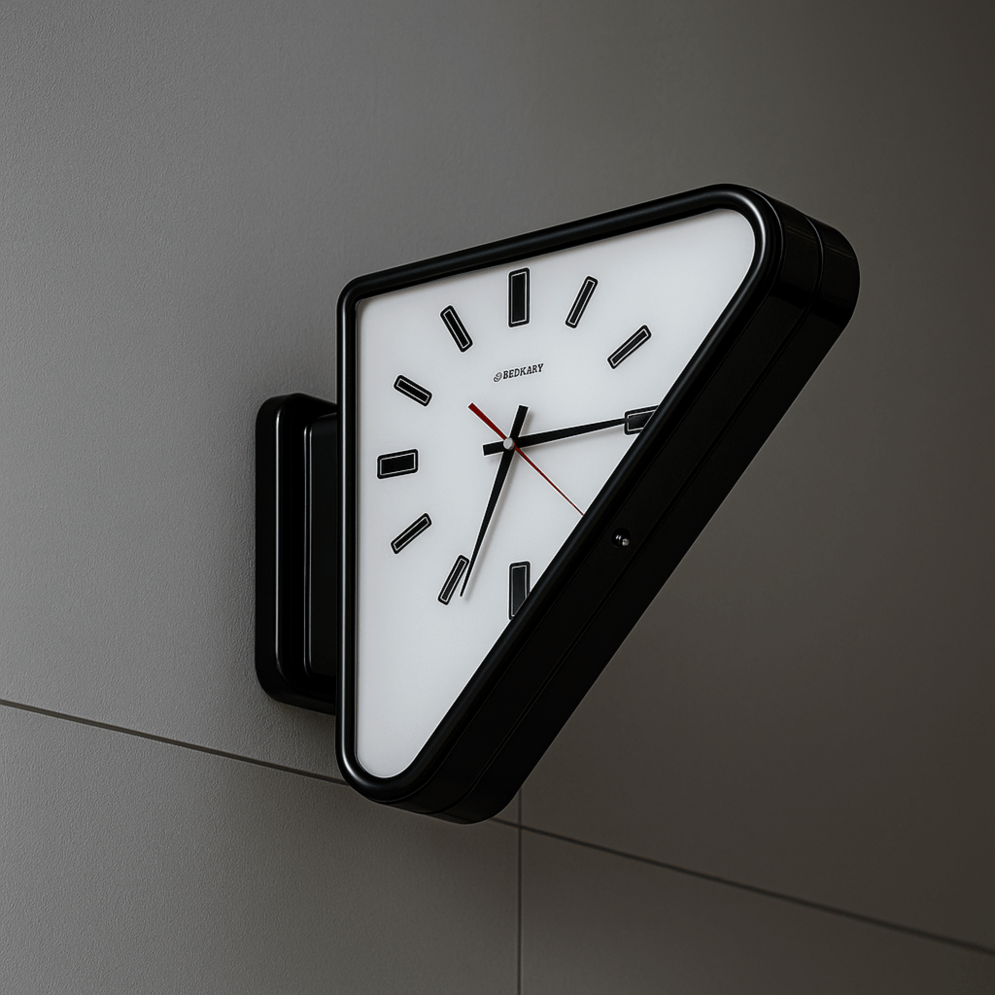 Aurelian Orologio da Parete | Design Moderno Doppio Triangolo in Metallo Grande