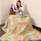 Borea Coperta Boho | 100% Cotone, Floreale Rustica