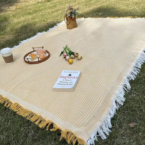 Borella Coperta da Picnic | Intrecciata con Nappe Decorative Boho
