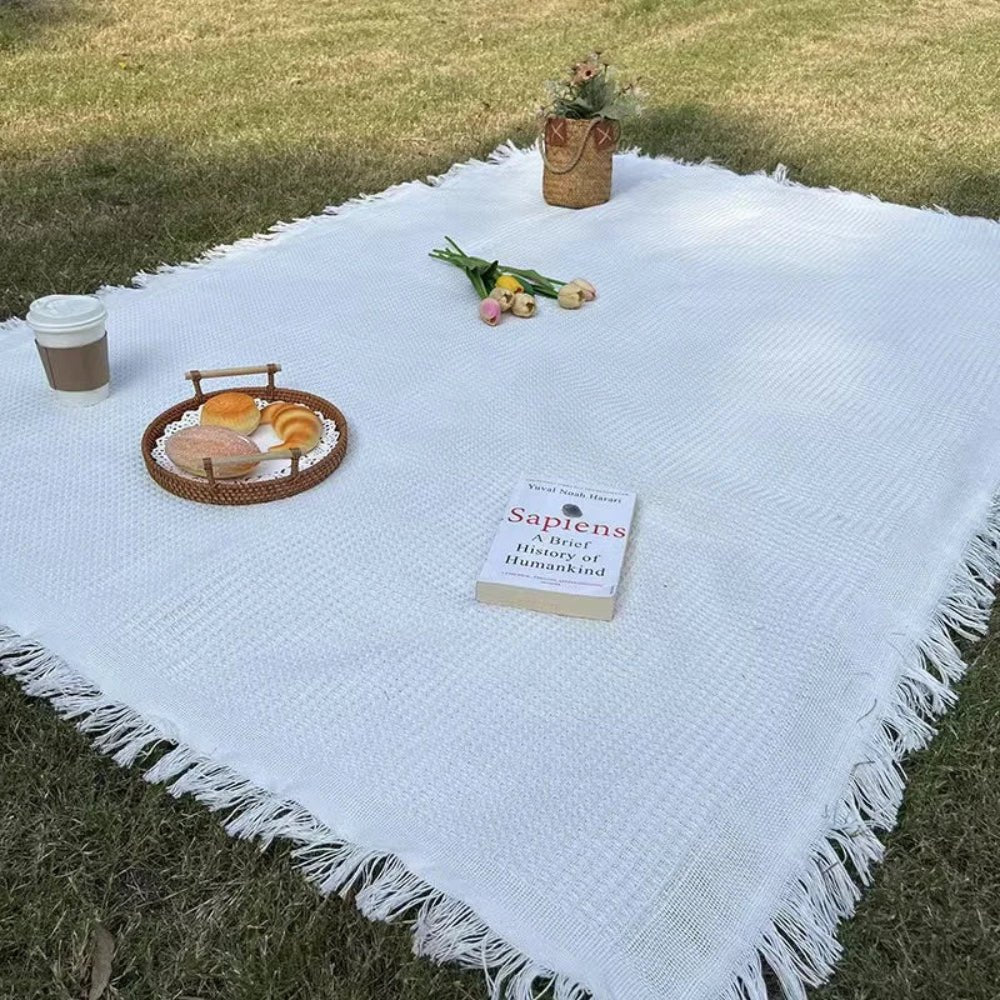 Borella Coperta da Picnic | Intrecciata con Nappe Decorative Boho