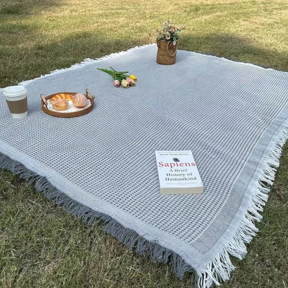 Borella Coperta da Picnic | Intrecciata con Nappe Decorative Boho
