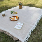 Borella Coperta da Picnic | Intrecciata con Nappe Decorative Boho