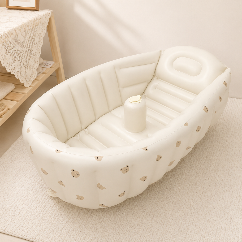Bubbling Baby Bath | Gonfiabile e Compatto, Sicuro per Interni ed Esterni