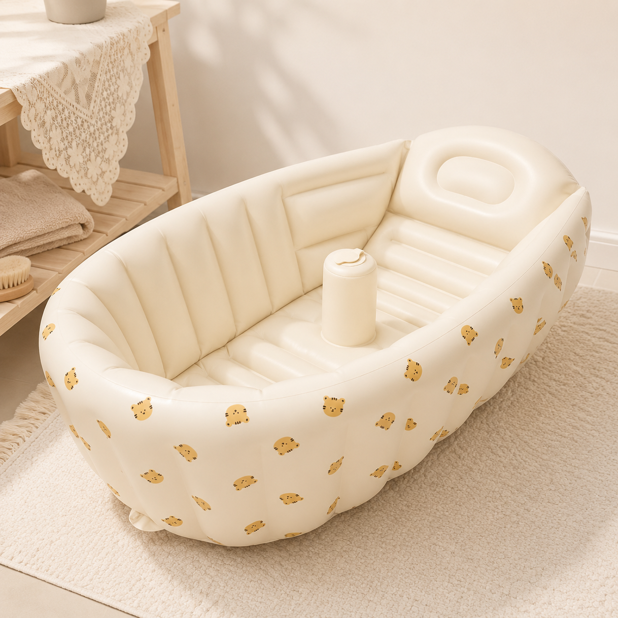 Bubbling Baby Bath | Gonfiabile e Compatto, Sicuro per Interni ed Esterni