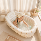 Bubbling Baby Bath | Gonfiabile e Compatto, Sicuro per Interni ed Esterni