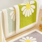 DaisyBloom Tappetino da Bagno | Antiscivolo, Design Floreale in Microfibra