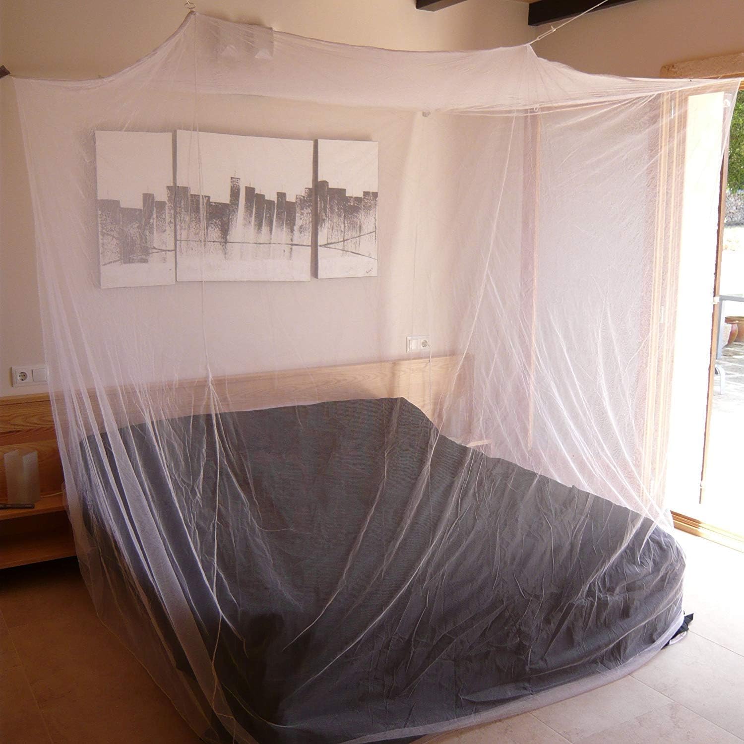 Diva Zanzariera Magnetica | 200 cm, Poliestere Bianco, Protezione Insetti