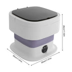 FOLDWASH Mini Lavatrice Portatile | Design Compatto e Pieghevole per Viaggi