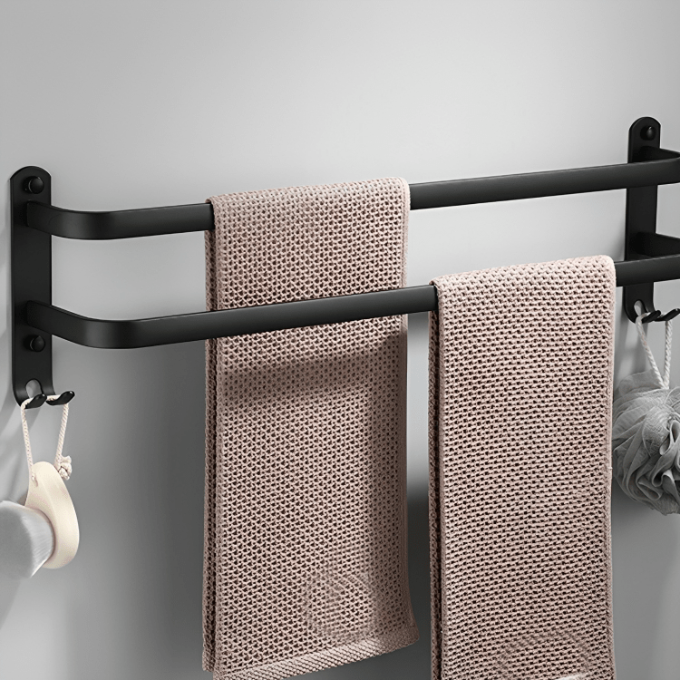 Flextor Mensola Bagno | Design Salvaspazio in Alluminio, Alta Capacità di Asciugatura