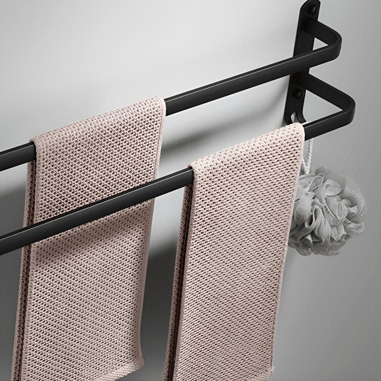 Flextor Mensola Bagno | Design Salvaspazio in Alluminio, Alta Capacità di Asciugatura
