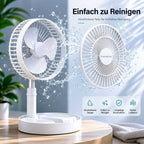 Fresca Mini Ventilatore Portatile | USB Ricaricabile, Pieghevole e Silenzioso