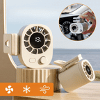 FrescoBuddy Mini Ventilatore Portatile | 100 Velocità, Ricarica USB-C, Rotazione 360°