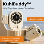 FrescoBuddy Mini Ventilatore Portatile | 100 Velocità, Ricarica USB-C, Rotazione 360°