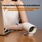 FrescoBuddy Mini Ventilatore Portatile | 100 Velocità, Ricarica USB-C, Rotazione 360°