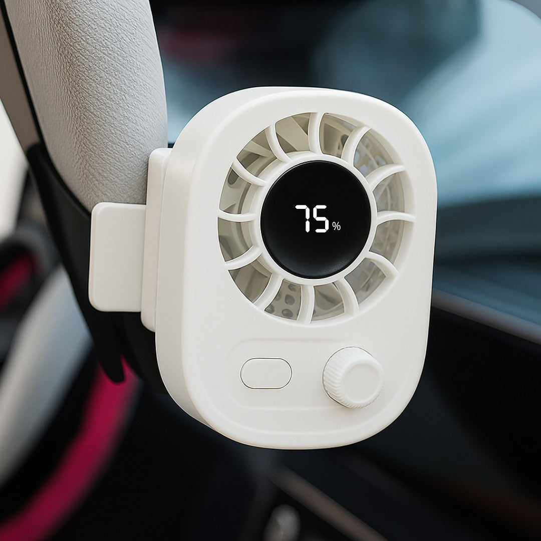 FrescoBuddy Mini Ventilatore Portatile | 100 Velocità, Ricarica USB-C, Rotazione 360°