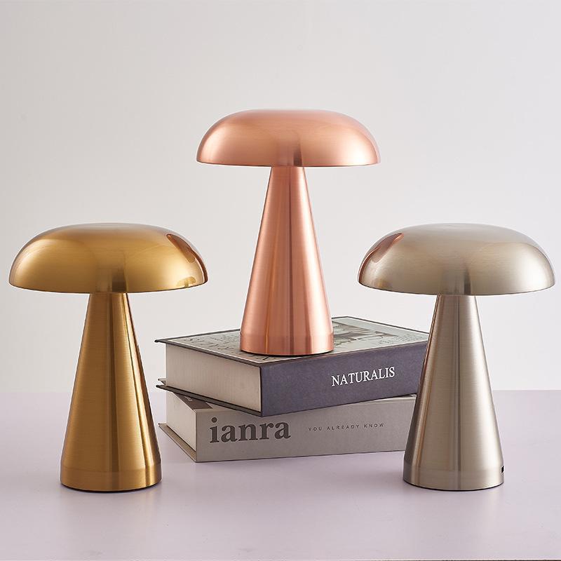 Fungo Lampada da Tavolo | Ricaricabile, Senza Fili, Design Moderno