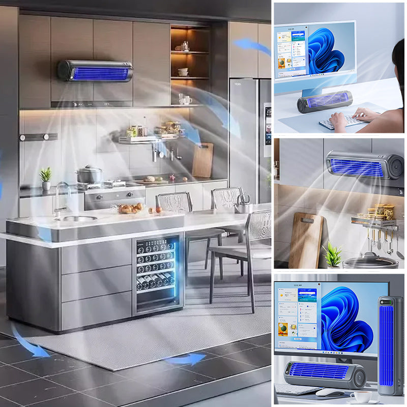 Giro Mobile Ventilatore da Tavolo | Raffreddamento Portatile USB