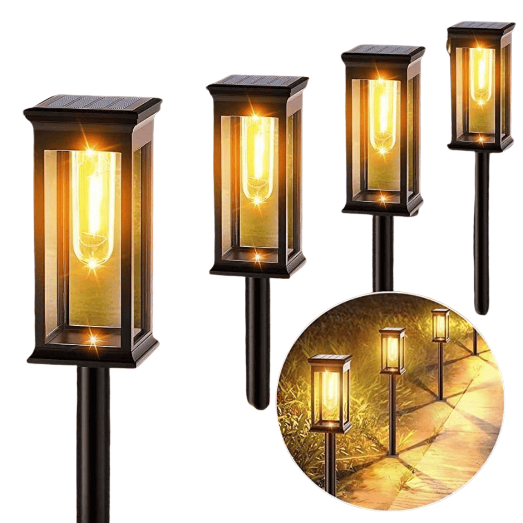 Liora Luci Solari da Giardino | LED Bianco Caldo 2700K, Senza Fili