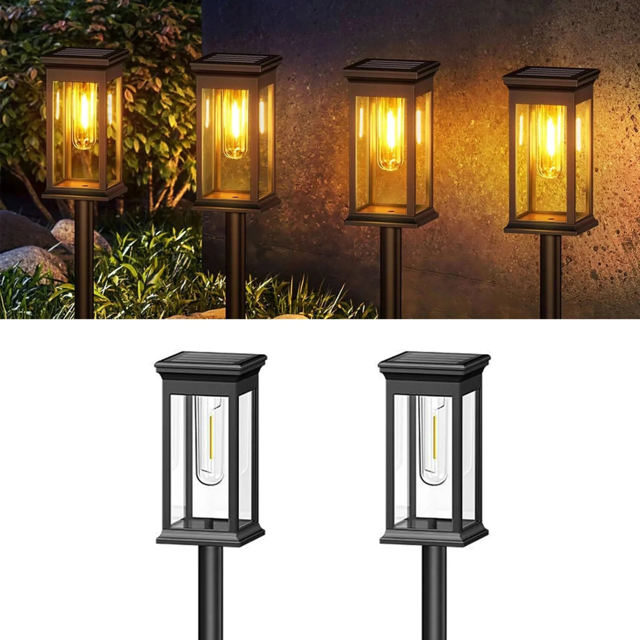 Liora Luci Solari da Giardino | LED Bianco Caldo 2700K, Senza Fili