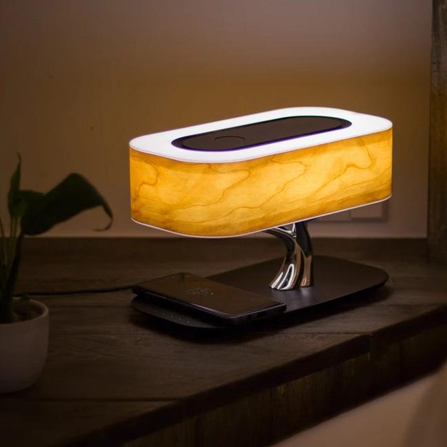 Luce della Vita Lampada da Tavolo | Ricarica Wireless, Bluetooth Integrato