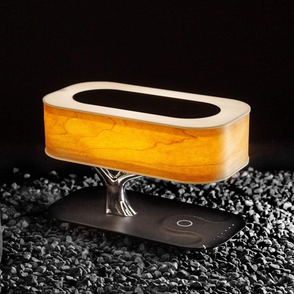 Luce della Vita Lampada da Tavolo | Ricarica Wireless, Bluetooth Integrato