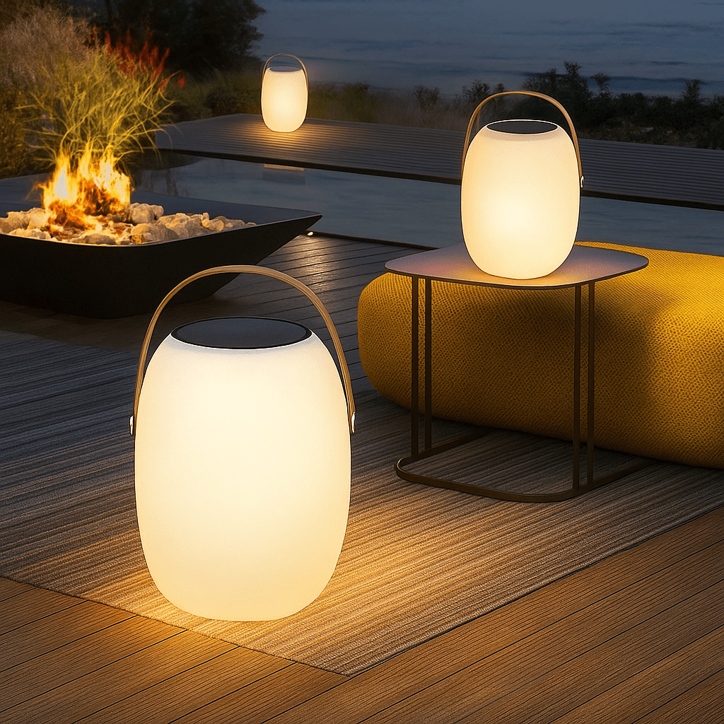Luma Lampada Solare da Giardino | Portatile, LED 3000K, IP65, Wireless