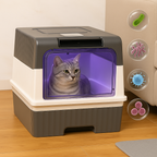 Luma Litière autonettoyante pour chats | Système de stérilisation UV silencieux