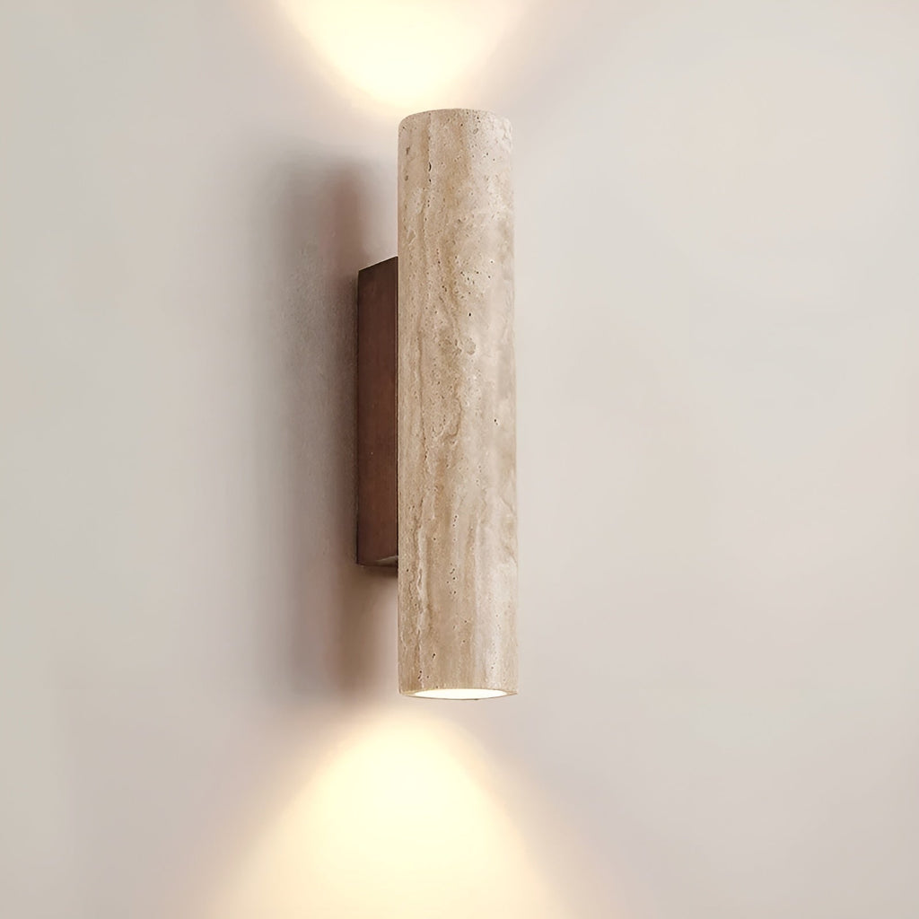 LumeStone Lampada da Parete | Design in Travertino Naturale