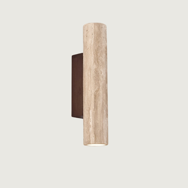 LumeStone Lampada da Parete | Design in Travertino Naturale