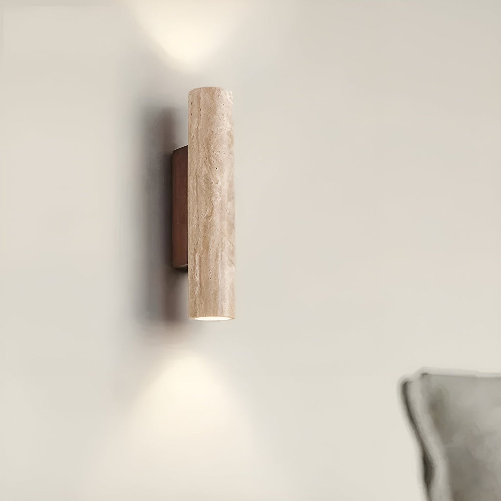 LumeStone Lampada da Parete | Design in Travertino Naturale