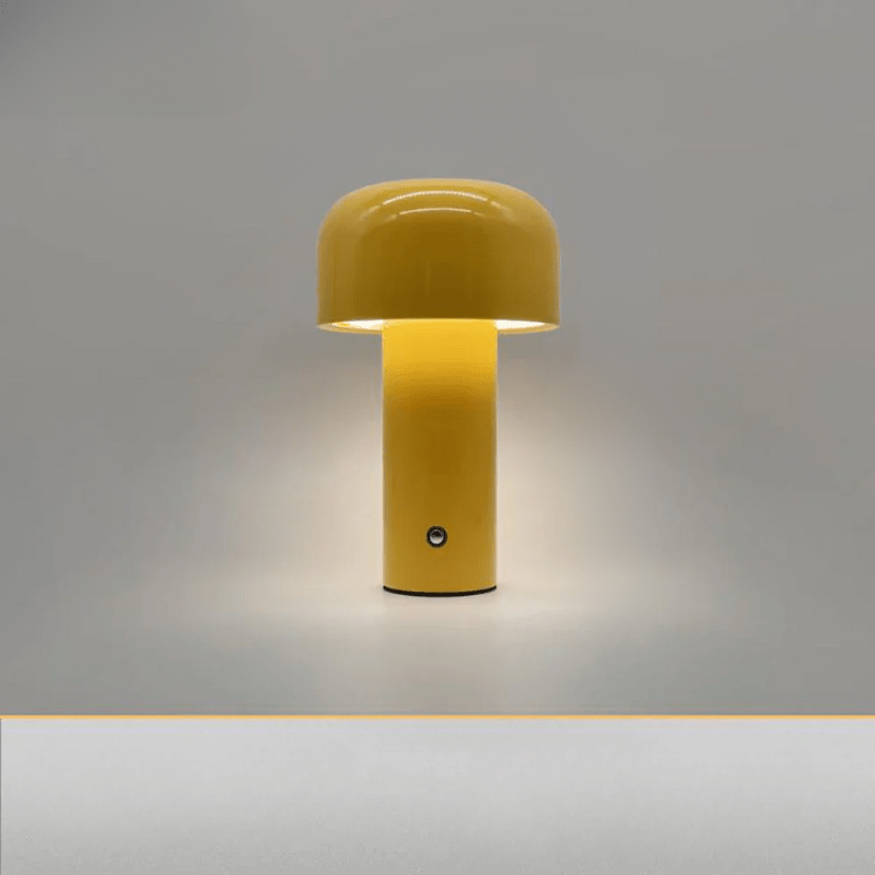 LumiFungus Lampada Da Tavolo | Ricaricabile USB, Design Giocoso Senza Fili