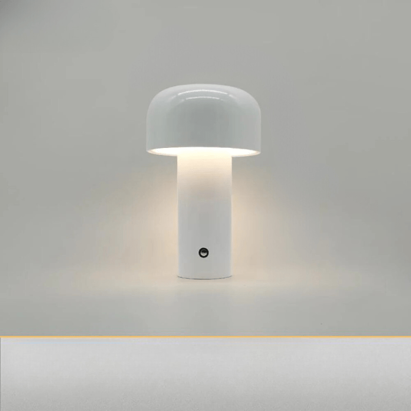 LumiFungus Lampada Da Tavolo | Ricaricabile USB, Design Giocoso Senza Fili