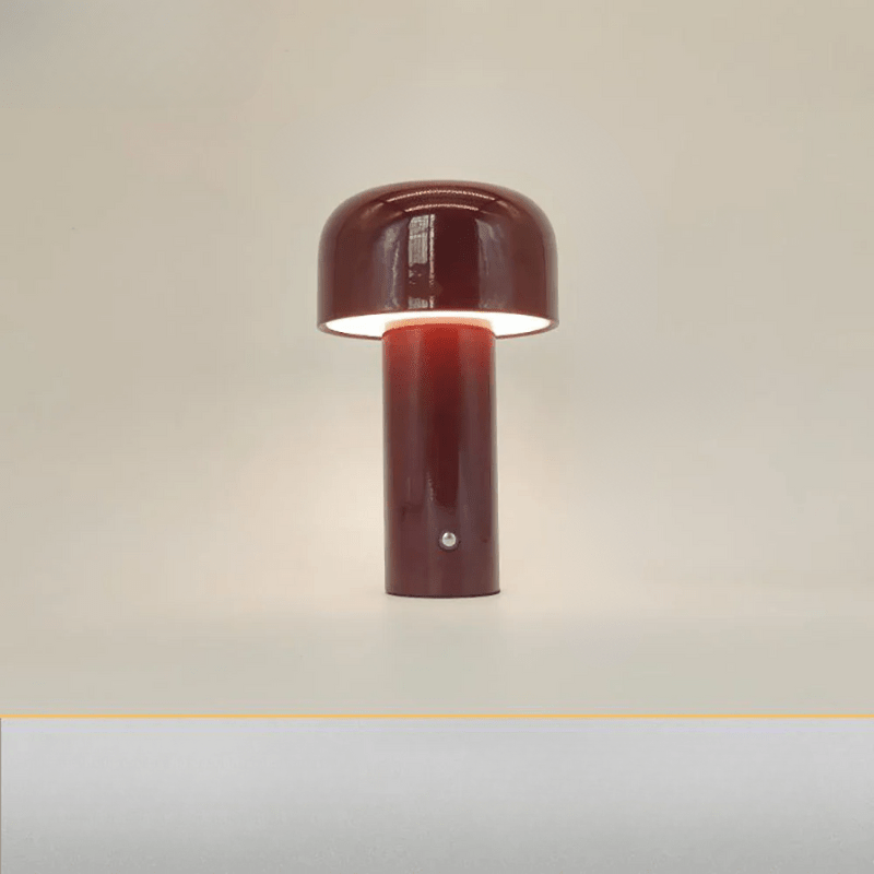 LumiFungus Lampada Da Tavolo | Ricaricabile USB, Design Giocoso Senza Fili