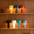 Lampe de table LumiFungus | Rechargeable par USB, design ludique sans fil