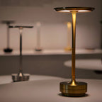 LumiGlow Tischlampe | Kabellos, dimmbare LED mit 3 Farben, elegantes Design