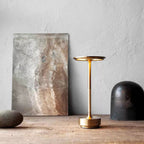 LumiGlow Tischlampe | Kabellos, dimmbare LED mit 3 Farben, elegantes Design