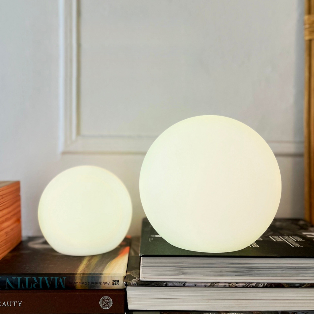 Luna Lampada da Tavolo Senza Fili | LED Ricaricabile, Dimmerabile, Impermeabile