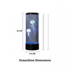 OceanoGlow LED-Lampe | Quallendesign, entspannende Atmosphäre, 7 einstellbare Farben