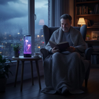 OceanoGlow LED-Lampe | Quallendesign, entspannende Atmosphäre, 7 einstellbare Farben