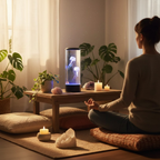 OceanoGlow LED-Lampe | Quallendesign, entspannende Atmosphäre, 7 einstellbare Farben