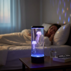 OceanoGlow LED-Lampe | Quallendesign, entspannende Atmosphäre, 7 einstellbare Farben
